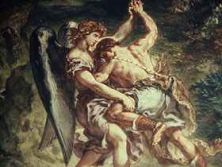 Haga click para ver la imagen ampliada jacob wrestles with the angel by delacroix.jpg